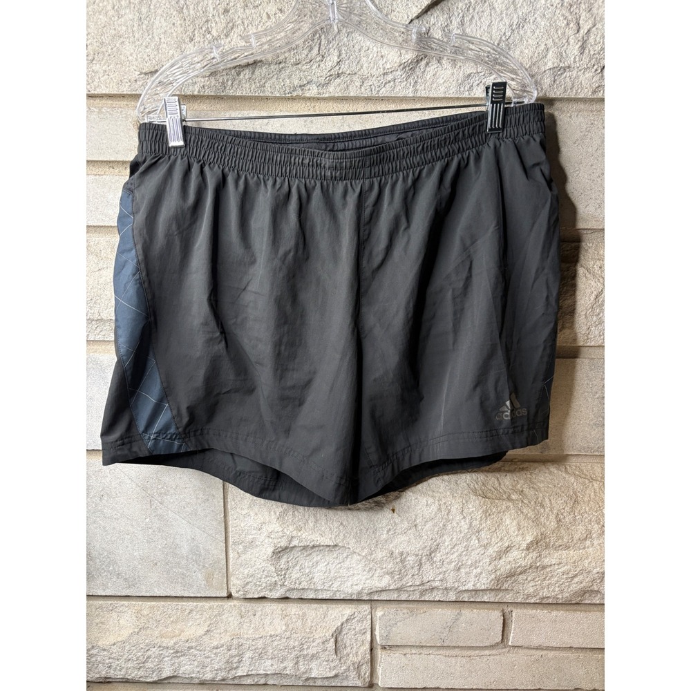Adidas Supernova Mens Running Shorts Black Grey G80027 Reflective‎ Logo XL